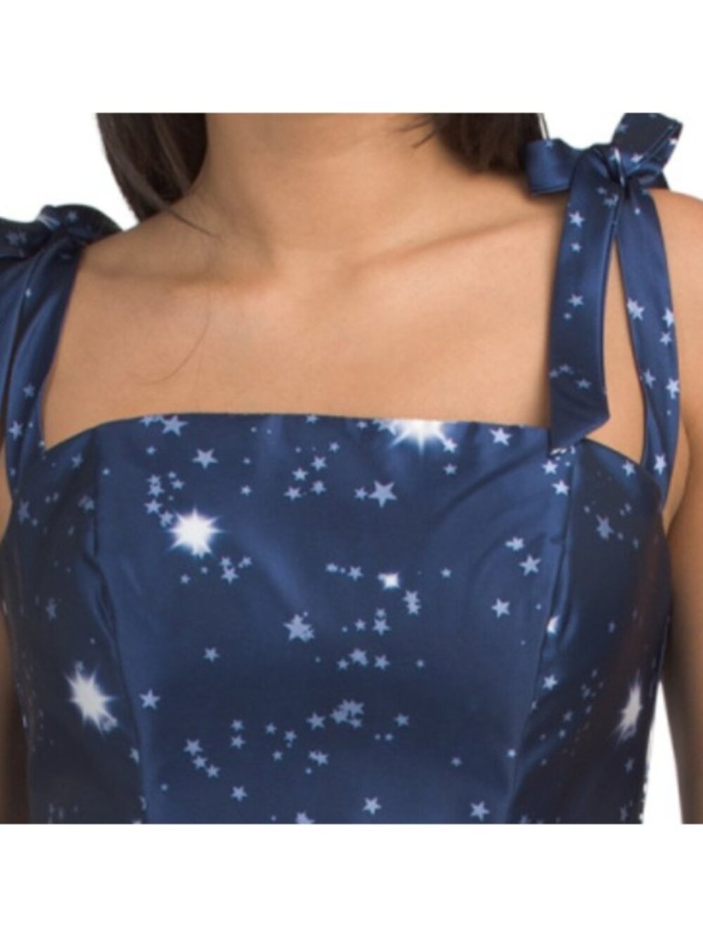RENE BY RENE RUIZ Off The Shoulder Printed Gown - Picture 3 of 5